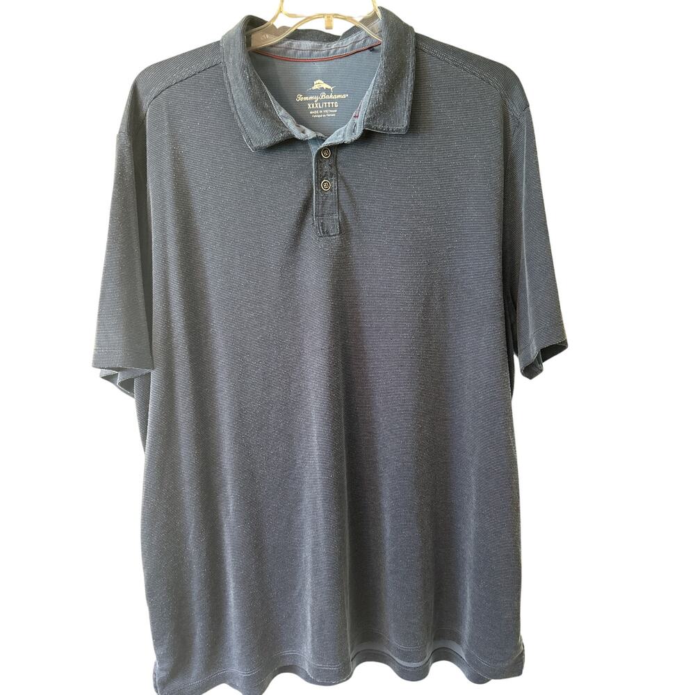 Tommy Bahama Blue Marlin Logo Casual Short Sleeve  Polo Shirt Men's XXL